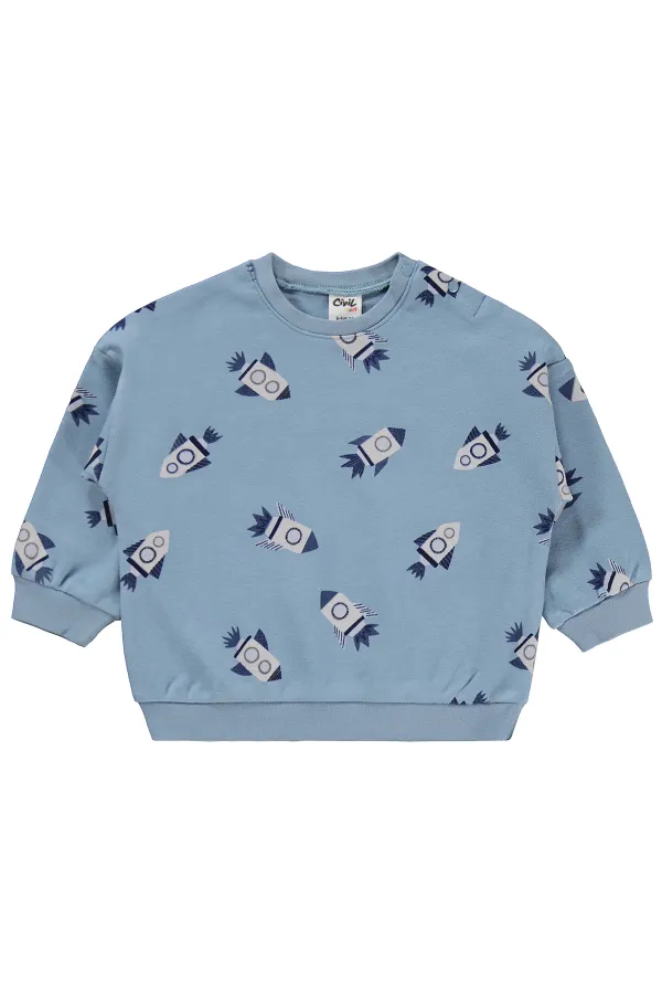 Bebek Takım 0-24 Ay Buz Mavi - Paket