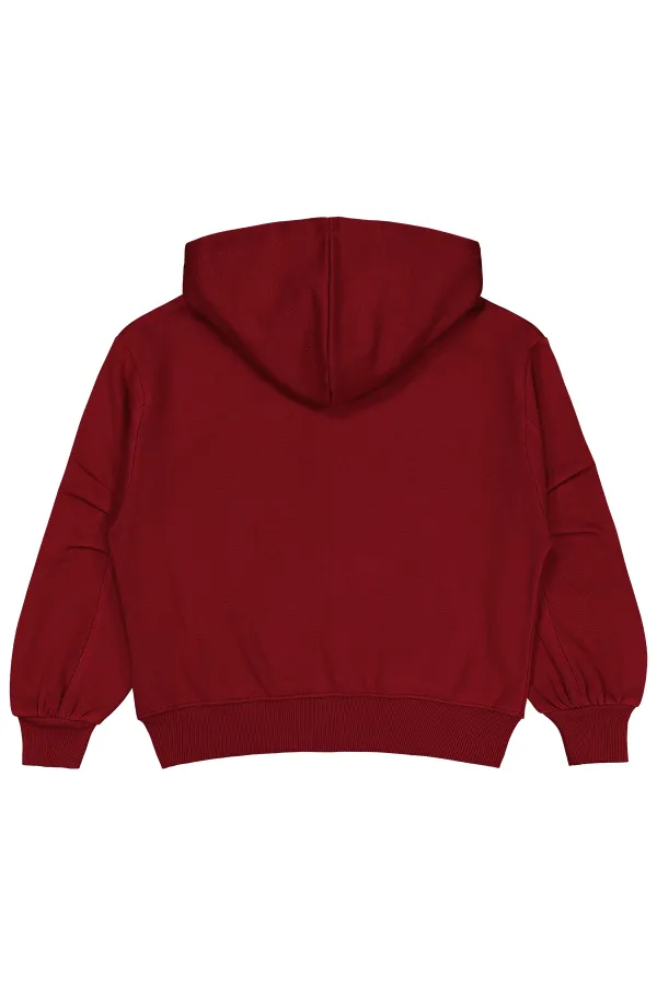 Kız Çocuk Hırka 6-9 Yaş Bordo - Paket