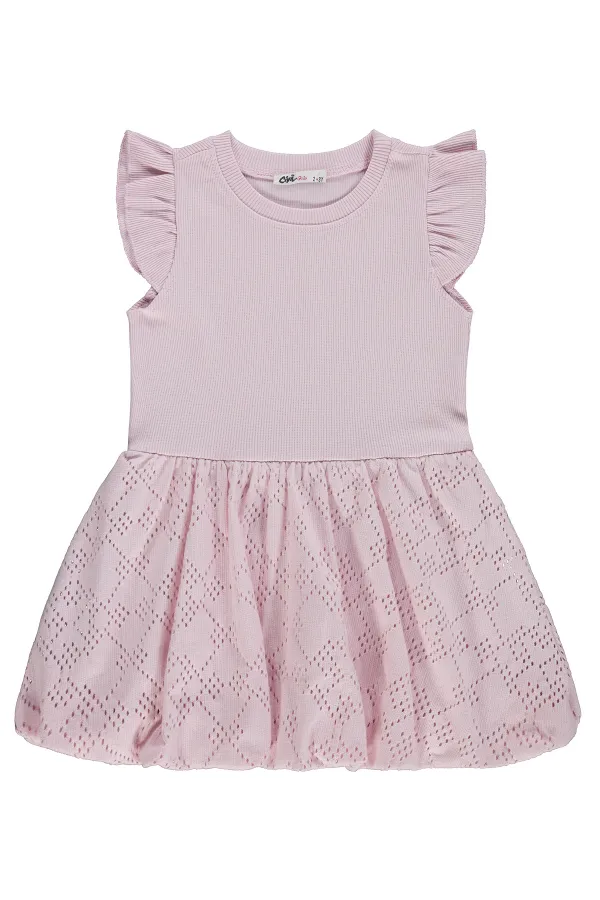 Kız Çocuk Jile ve Elbise 2-5 Yaş Pembe - Paket