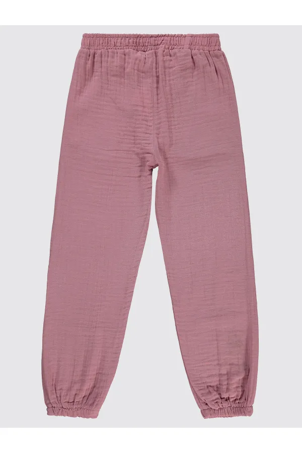 Kız Çocuk Pantolon 10-13 Yaş Gül Kurusu - Paket