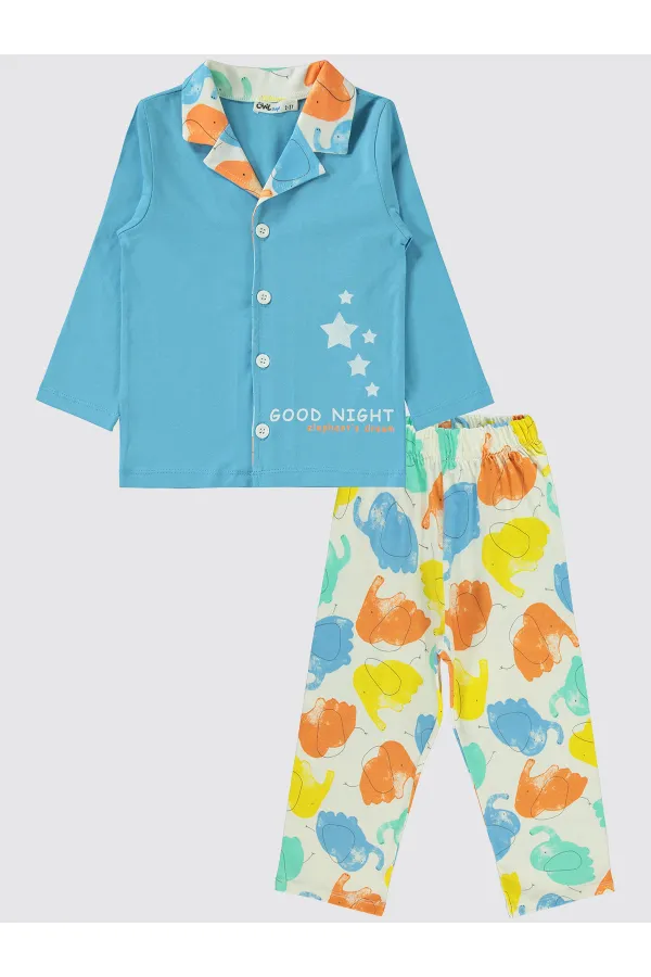 Boys Pajama Set 2-5 Years Blue - Package