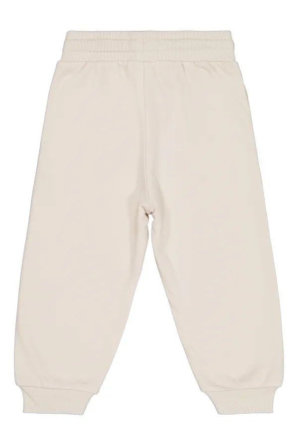 Boys' Sweatpants, Ages 2-5, Stone Color - Pack