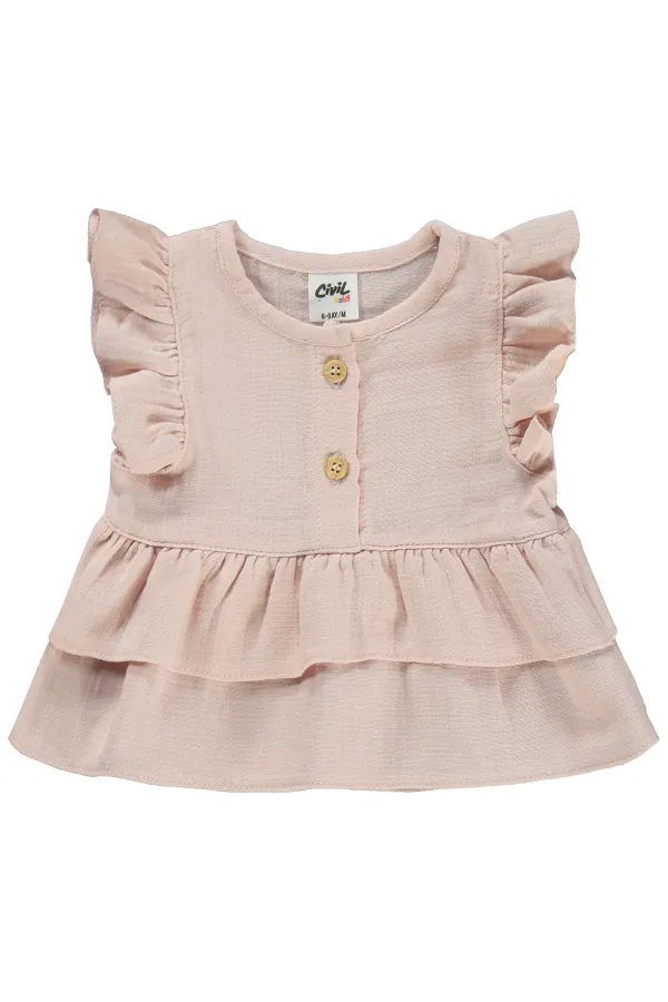 Bebek Takım 6-18 Ay Pudra - Paket