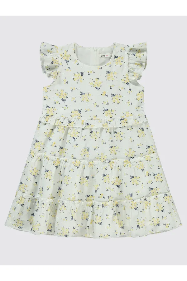 Girl's Vest and Dress 6-9 Years Yellow - Package