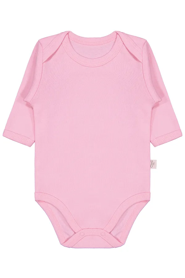 Bebek Çıtçıtlı Badi 0-24 Ay Pembe - Paket