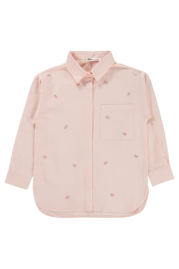 Girls' Shirt, Ages 6-9, Powder Pink - Pack