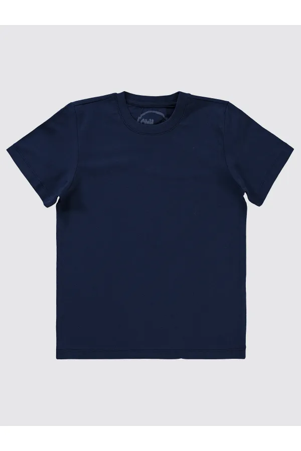Boys T-Shirt 6-9 Years Old Navy Blue - Pack