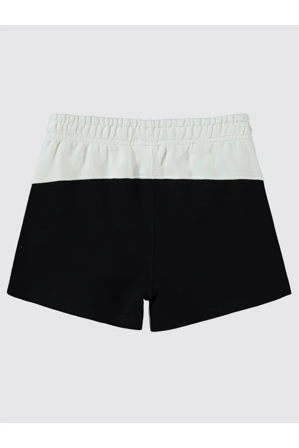 Kız Çocuk Şort 10-13 Yaş Siyah - Paket