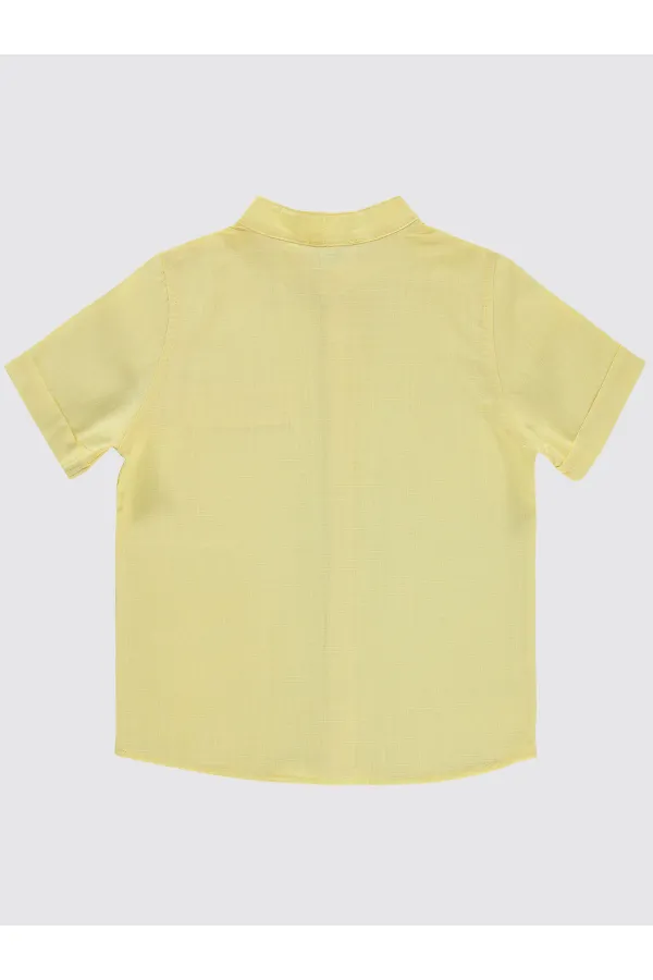 Chemise garçon 6-9 ans jaune clair - Emballage