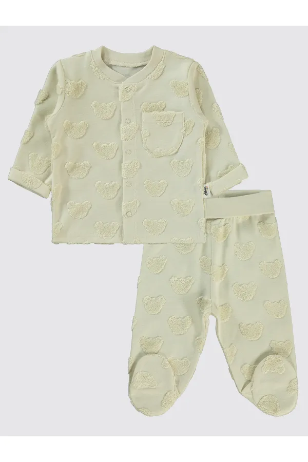 Baby Pajama Set 0-24 Months Stone Color - Pack