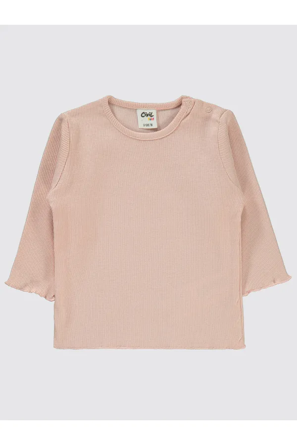 Bebek Sweatshirt 0-24 Ay Pudra - Paket