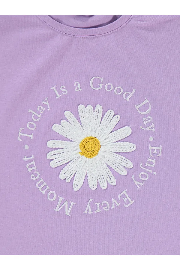 Kız Çocuk Takım 2-5 Yaş Dijital Lavanta - Paket