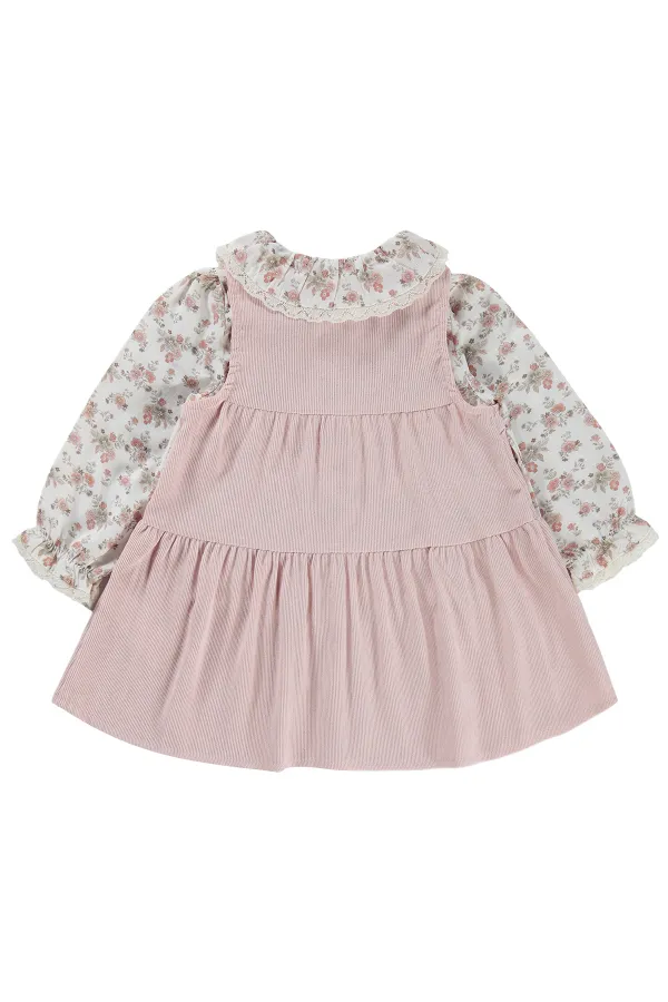 Girls' Jumpsuit and Dress, Ages 2-5, Powder Pink - Pack