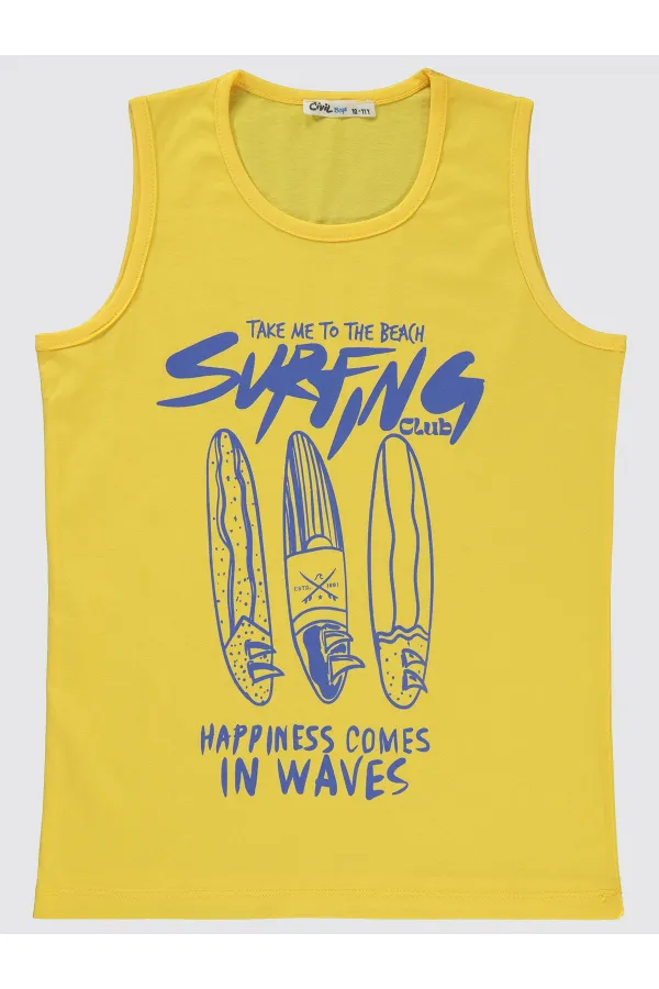 Boys T-Shirt 10-13 Years Yellow - Package