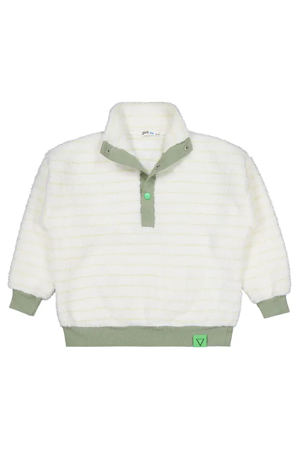 Erkek Çocuk Sweatshirt 6-9 Yaş Yeşil - Paket