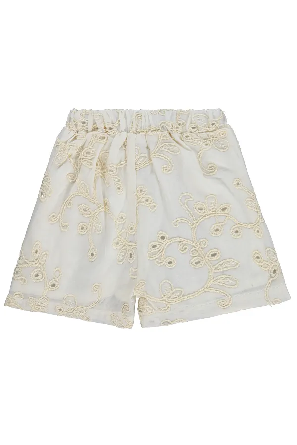 Bebek Şort 6-18 Ay Ekru - Paket