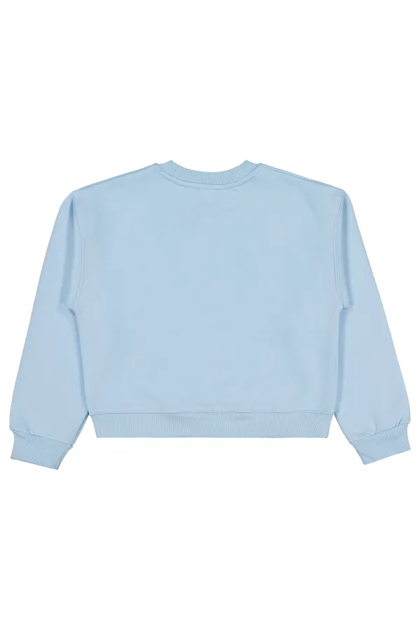 Kız Çocuk Sweatshirt 10-13 Yaş Mavi - Paket