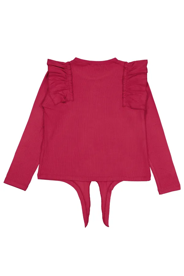 Kız Çocuk Sweatshirt 6-9 Yaş Kırmızı - Paket