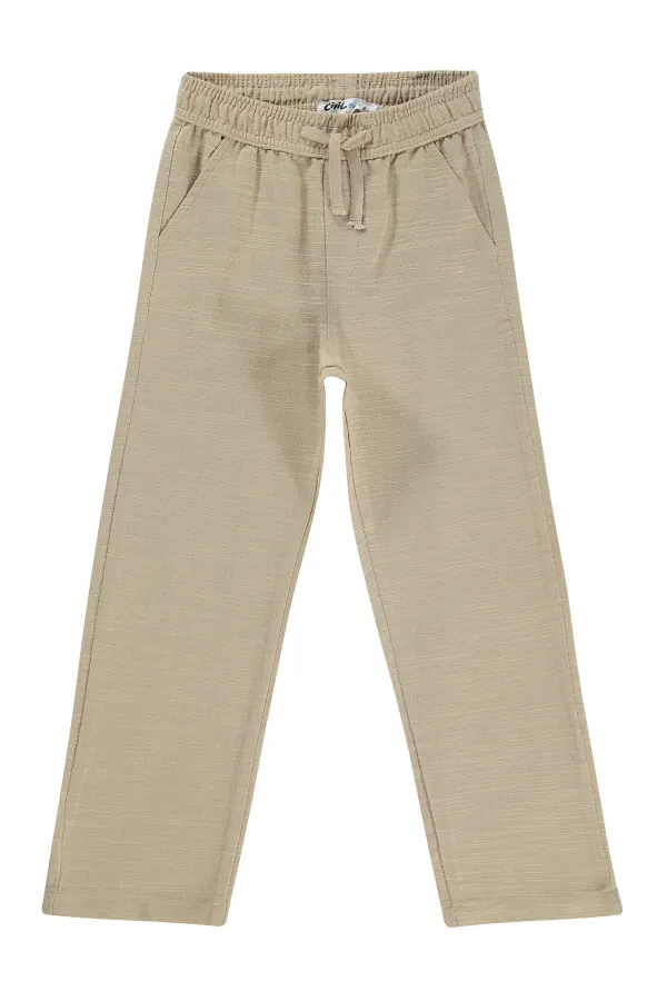 Pantalon garçon, 6-9 ans, couleur vison - Lot