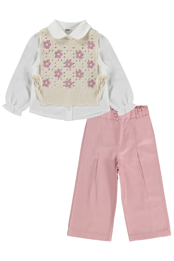 Girls' Team Set 2-5 Years Old, Off-White - Package