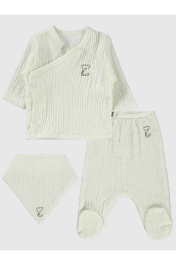 Ensemble de body bébé 0-24 mois écru - Emballage