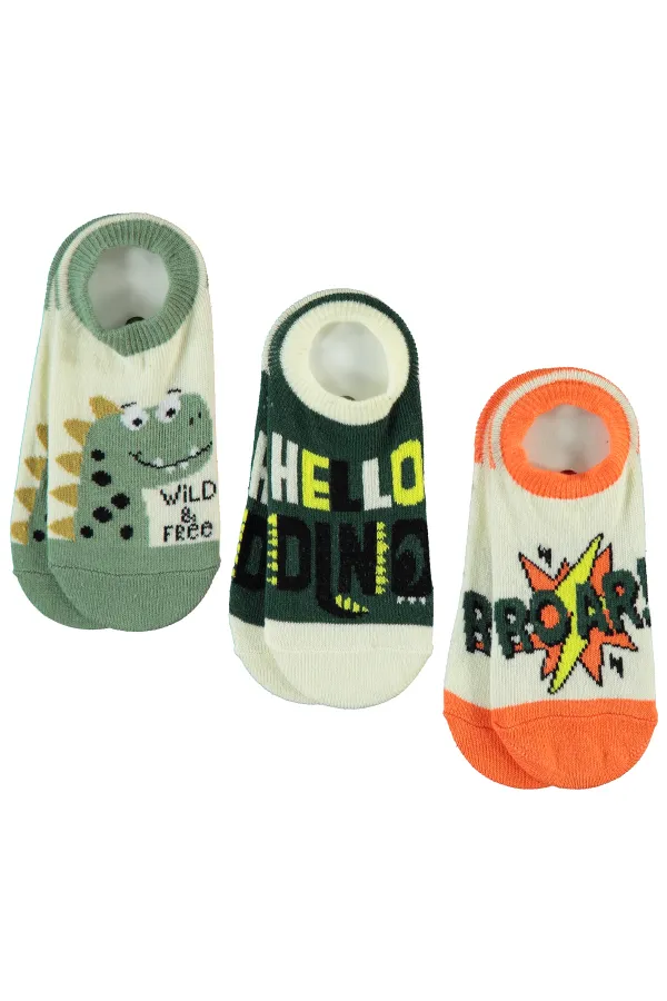 Chaussettes de ballerine pour garçon de 2 à 9 ans, taille standard - Paquet