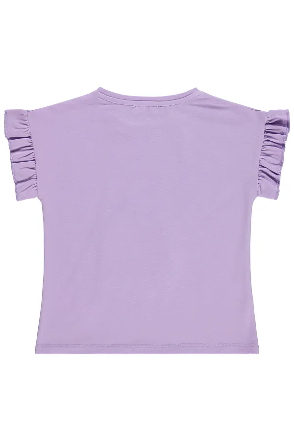 T-shirt fille, 6-9 ans, lilas - Lot T-shirt fille, 6-9 ans, lilas - Lot