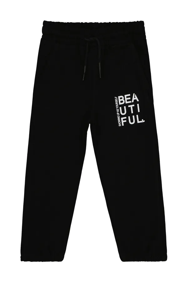 Girls Tracksuit Bottoms 2-5 Years Old Black - Pack Girls Tracksuit Bottoms 2-5 Years Old Black - Pack