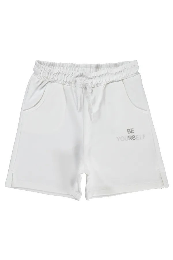 Shorts pour filles, 10-13 ans, blanc cassé - Lot