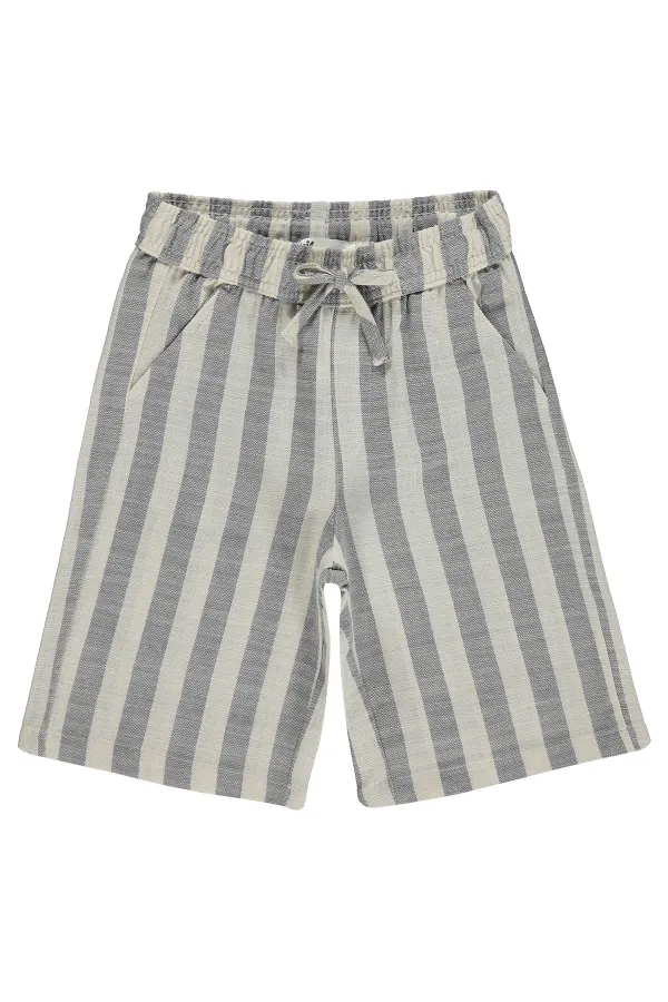 Pantalon Capri garçon, 6-9 ans, anthracite - Lot