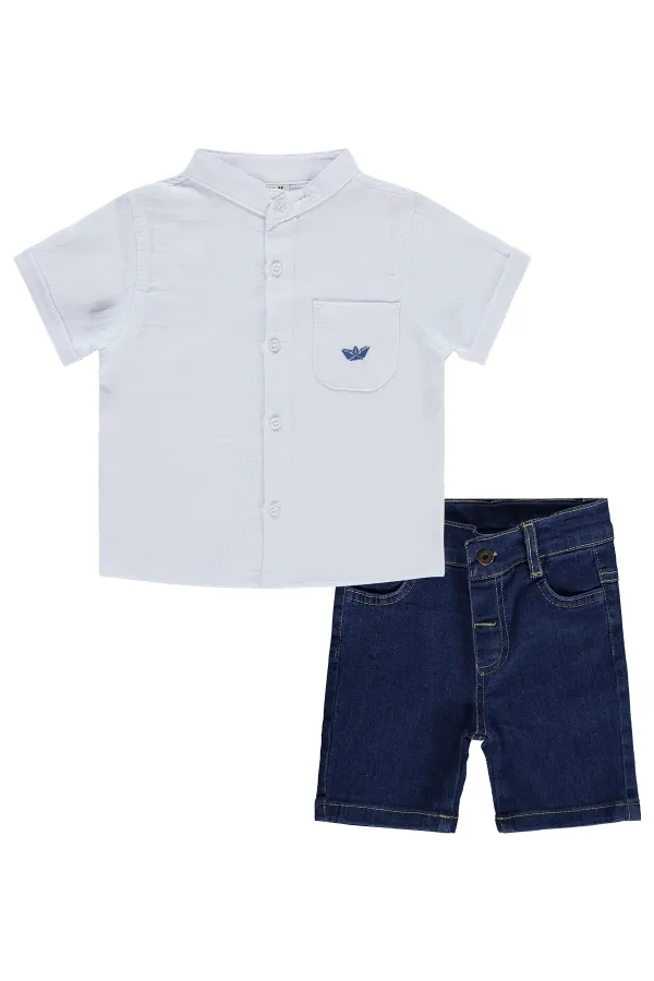 Bebek Takım 0-24 Ay Beyaz - Paket