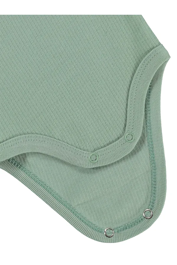 Bebek Çıtçıtlı Badi 0-24 Ay Haki - Paket