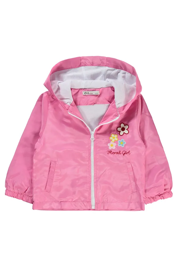 Kız Çocuk Yağmurluk 2-5 Yaş Pembe - Paket