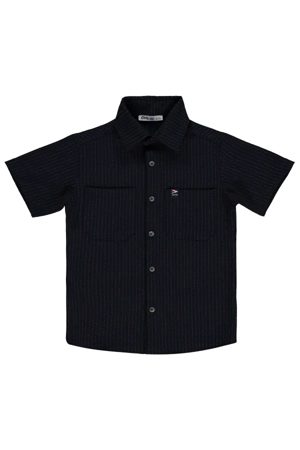 Boys' Shirt, Ages 6-9, Navy Blue - Pack