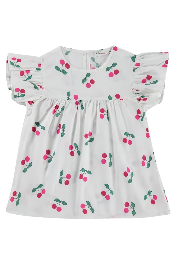 T-shirt pour fille, 6-9 ans, blanc cassé - Emballage