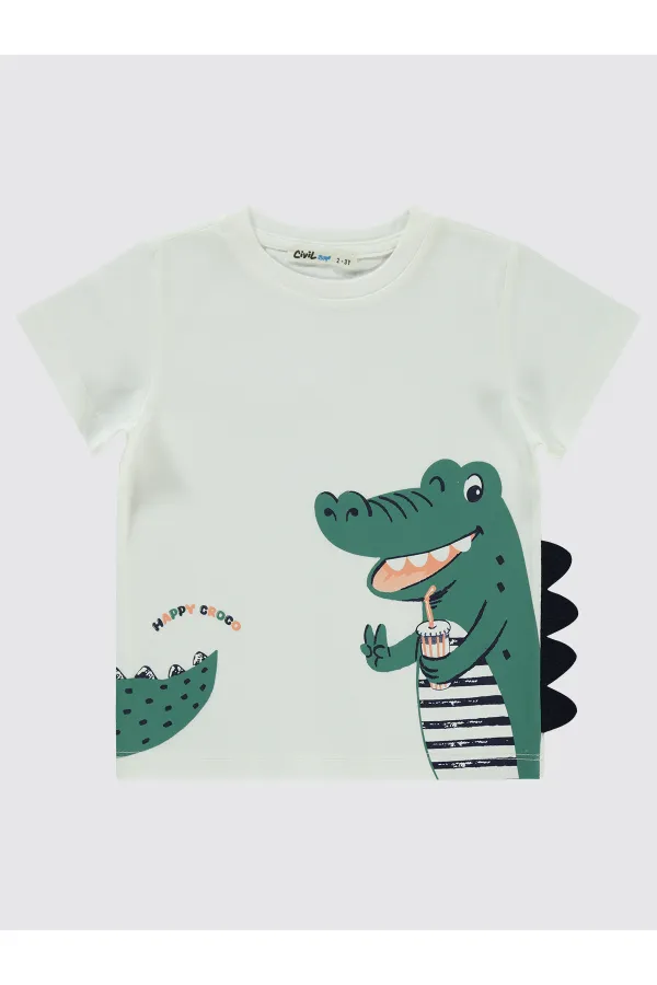 Boy T-Shirt 2-5 Years White - Pack