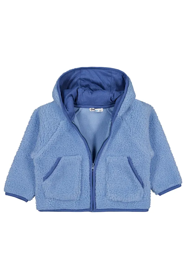 Erkek Çocuk Hırka 2-5 Yaş Buz Mavi - Paket