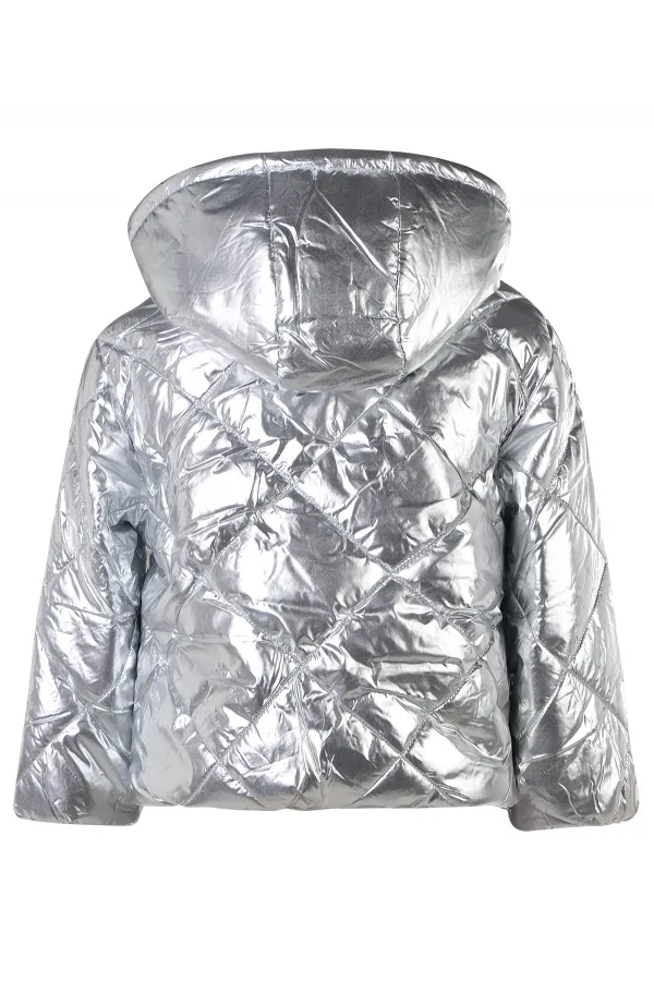 Kız Çocuk Mont 2-5 Yaş Silver - Paket