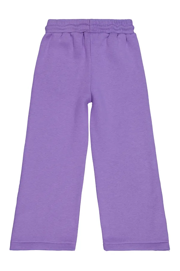 Bas de survêtement violet pour filles de 6 à 9 ans - Lot