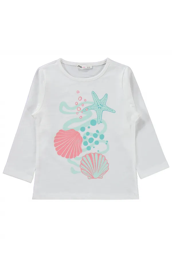 Girls' Pajama Set, Ages 2-5, Off-White - Package