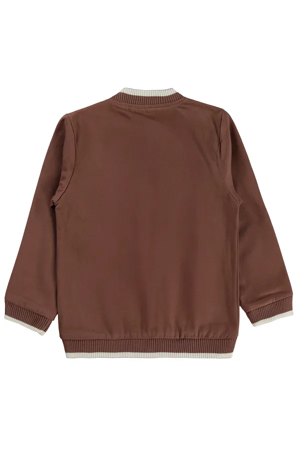 Veste garçon, 10-13 ans, marron clair - Emballage