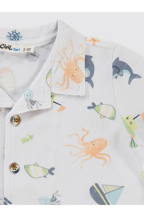 Lot de t-shirts blancs pour garçon de 2 à 5 ans