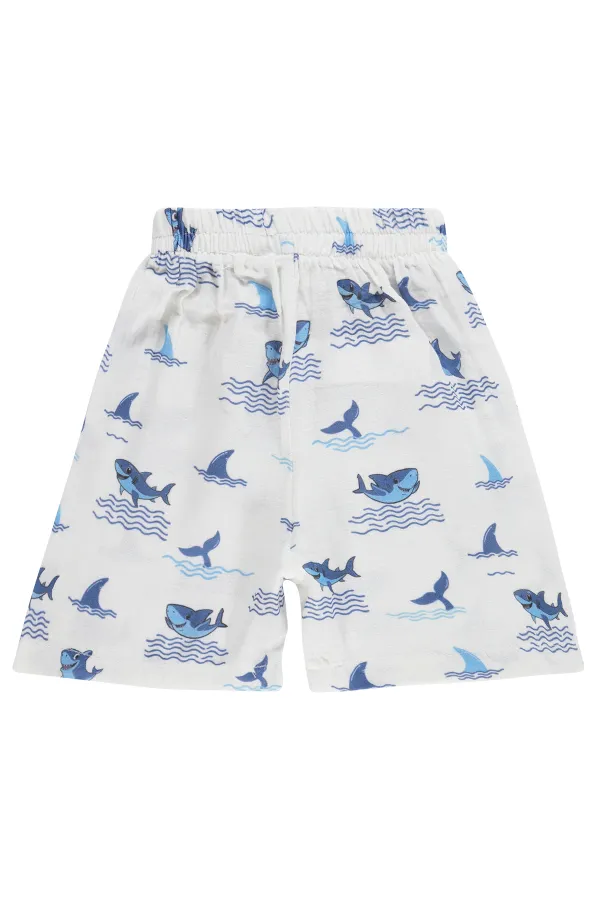 Short garçon, 2-5 ans, blanc - Lot