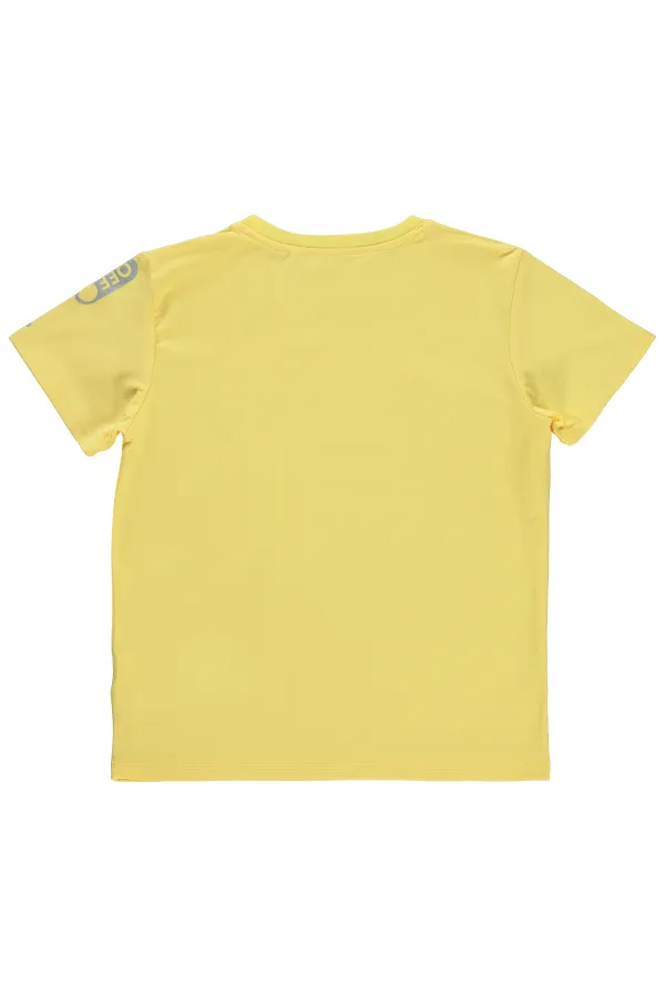 T-shirt garçon jaune 10-13 ans - Emballage