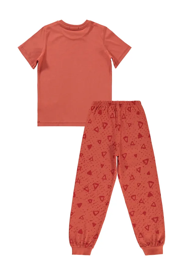 Boys Pajama Set 6-9 Years Old Tile - Package