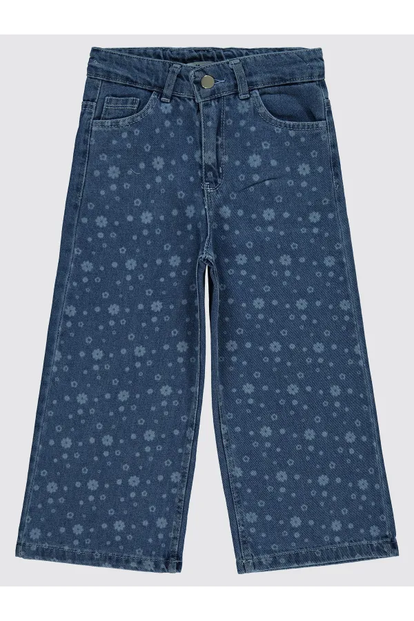 Kız Çocuk Pantolon 10-13 Yaş Mavi - Paket