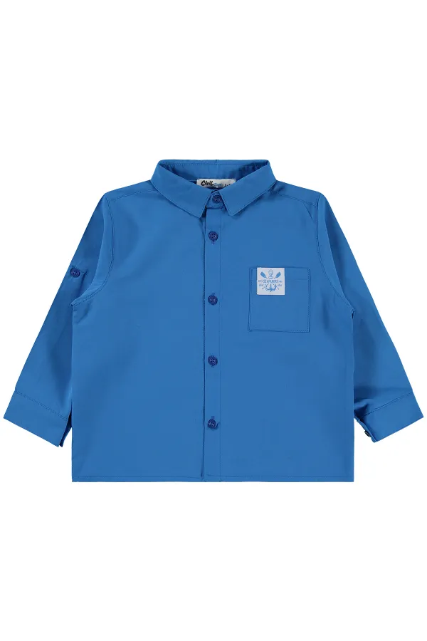 Ensemble chemise garçon 2-5 ans turquoise foncé - Emballage