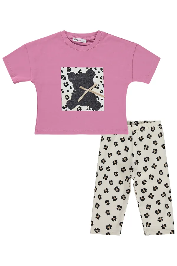 Ensemble pour fille 2-5 ans rose pâle - Emballage