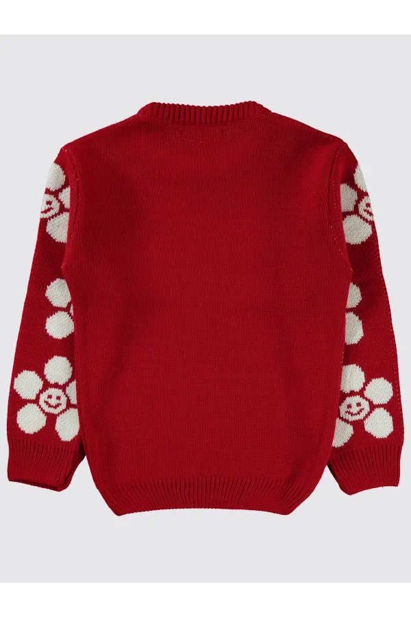 Pull rouge pour fille de 6 à 9 ans - Emballage