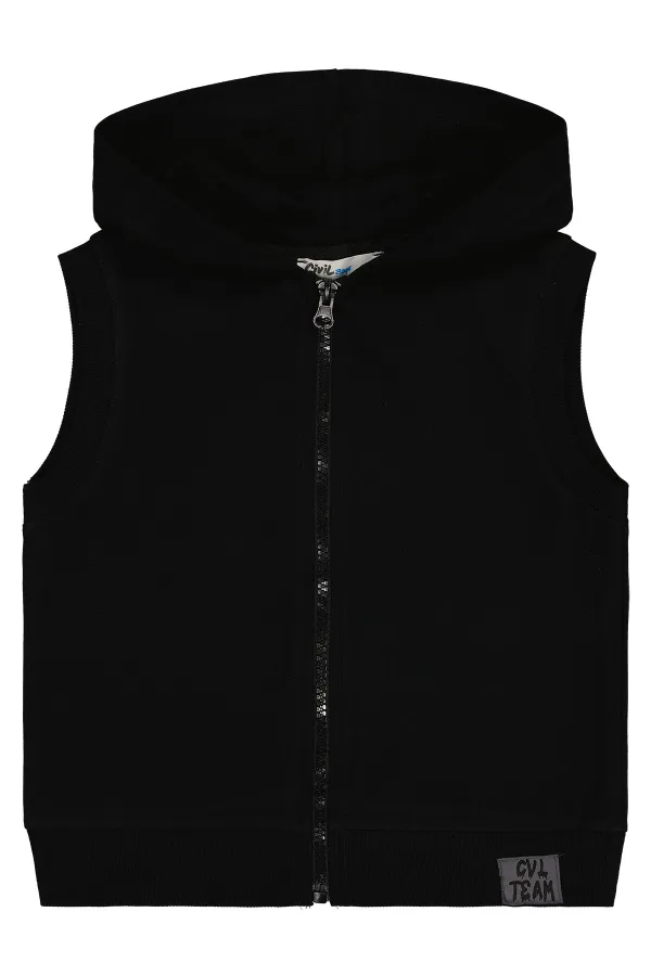 Erkek Çocuk Yelek 2-5 Yaş Siyah - Paket